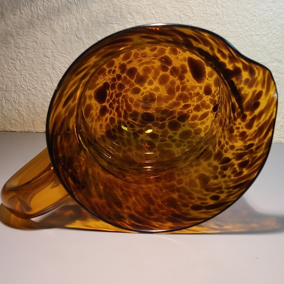 Amber Blown Glass Jug - Picture 8 of 10